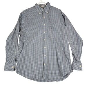 Peter Millar Extra Large Gingham Check‎ Button Down Shirt Men's 100% Cotton